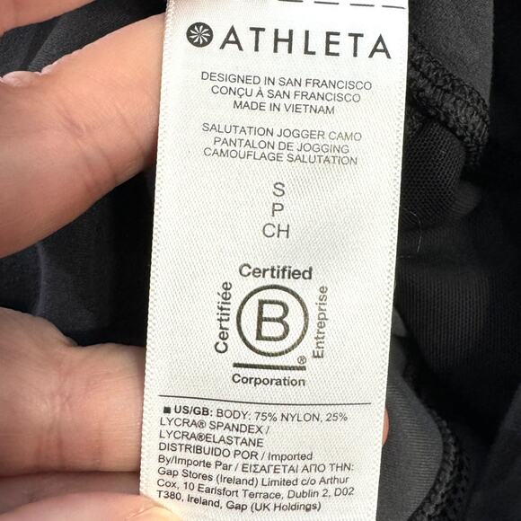 Athleta Gray Camo Salutation Jogger Soft and Stretchy Athleisure Women's Size S - Picture 8 of 9